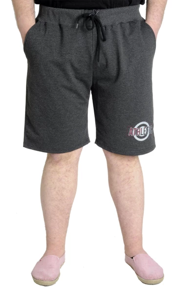 Mode XL Büyük Beden Erkek Kapri ATHLETIC 23404 Antramelanj ürün görseli