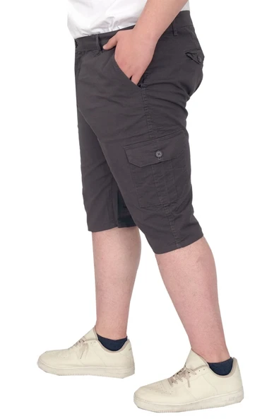 Mode XL Büyük Beden Erkek Kapri Klasik 21401 Antrasit - 7