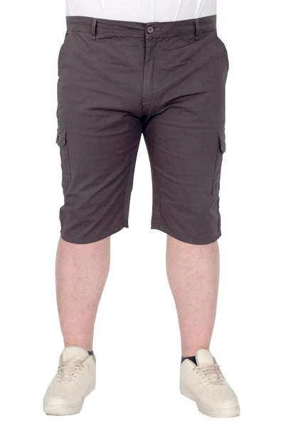 Mode XL Büyük Beden Erkek Kapri Klasik 21401 Antrasit - 5