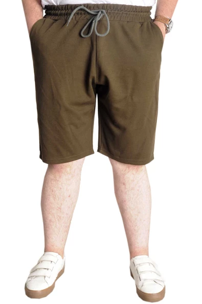 Mode XL Büyük Beden Erkek Şort İnterlok 23515 Haki ürün görseli