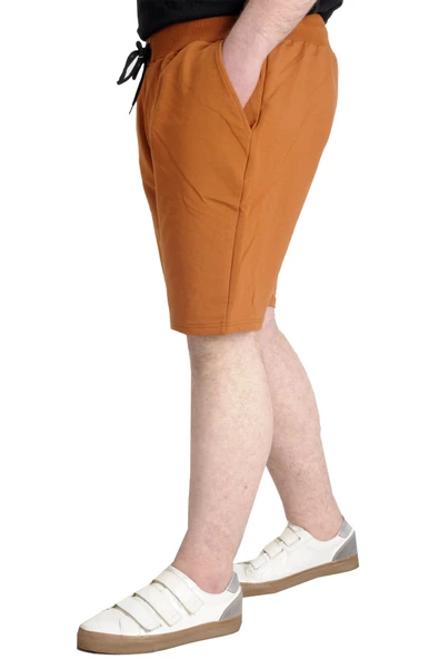 Mode XL Büyük Beden Erkek Kapri Yandan Cep MULINE 20501 Tarçın - Resim 2