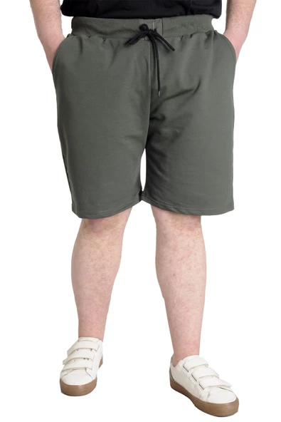 Mode XL Büyük Beden Erkek Kapri Yandan Cep MULINE 20501 Haki ürün görseli 1