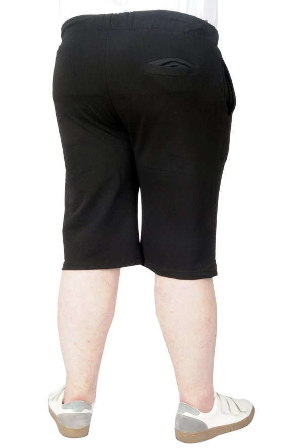 Mode XL Büyük Beden Erkek Kapri Run 22405 Siyah - 3