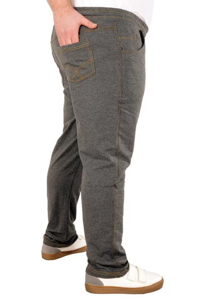 Mode XL Büyük Beden Esofman Altı Mevsimlik 20005 Antramelanj - Resim 2