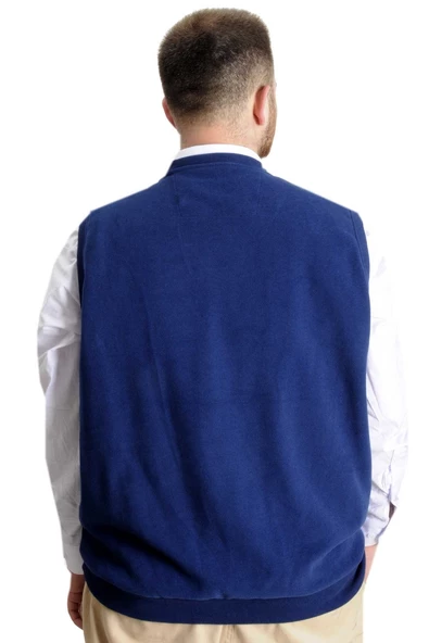 Mode XL Büyük Beden Erkek Süeter Vanize Selanik 20547 İndigo - 12