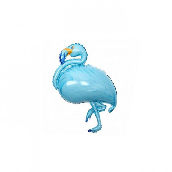 Flamingo Temalı Folyo Balon Mavi