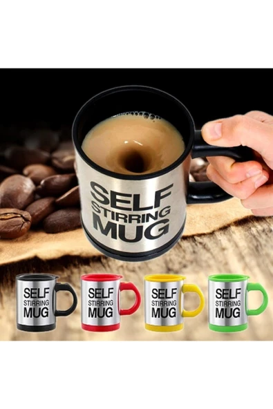 Kendi Kendini Karıştıran Mikser Kupa Termos Bardak; Self Stirring Mug - 7