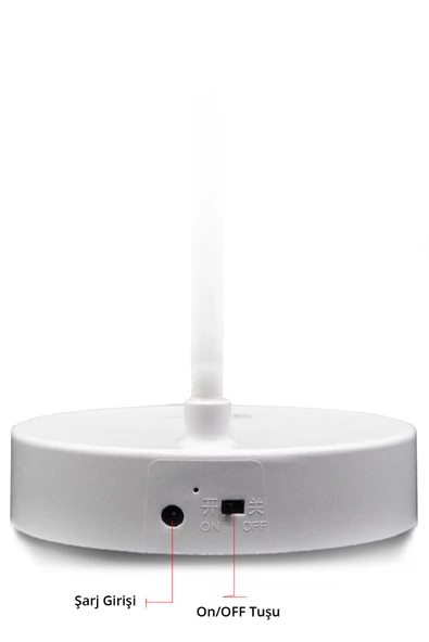 Şarzlı Masa Lambası Dekoratif Ledli Masa Lambası Dokunmatik Masa Lambası 3 Mod Dimmerli - 7