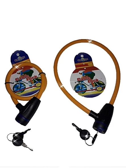 Bisiklet Bağlama Kilidi Çelik Kilit Anahtarlı Bisiklet Kilidi - 2