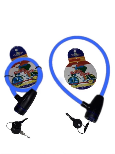 Bisiklet Bağlama Kilidi Çelik Kilit Anahtarlı Bisiklet Kilidi - 7