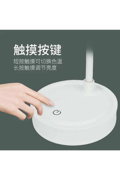 Şarzlı Masa Lambası Dekoratif Ledli Masa Lambası Dokunmatik Masa Lambası 3 Mod Dimmerli - 9