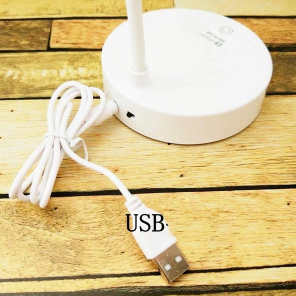 Şarzlı Masa Lambası Dekoratif Ledli Masa Lambası Dokunmatik Masa Lambası 3 Mod Dimmerli - 2