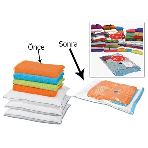 Vakumlu Hurç Poşet Saklama Torbası (55x90) - 7