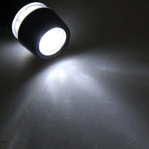 Led Bisiklet Lambası Feneri Ön Far Işık Aydınlatma ( Pil Dahil) Siyah Renk - 6