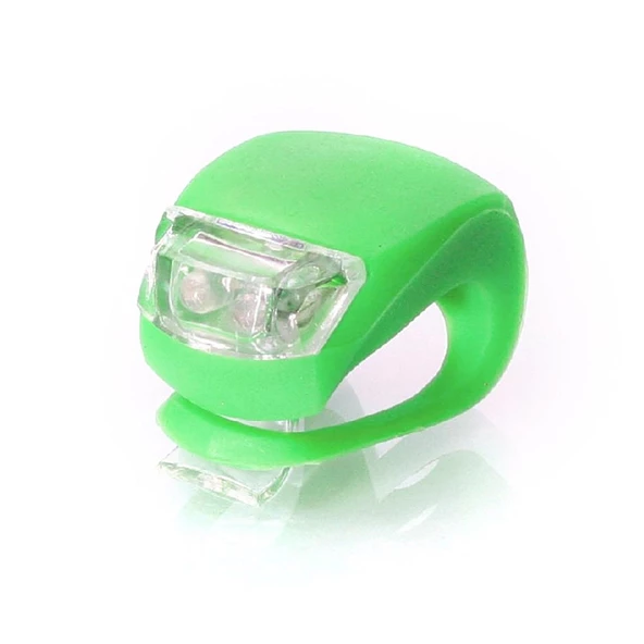 Yeşil Bisiklet Lambası İki Adet Ledli Bisiklet Lambası Silikonlu Yeşil Lamba - 6