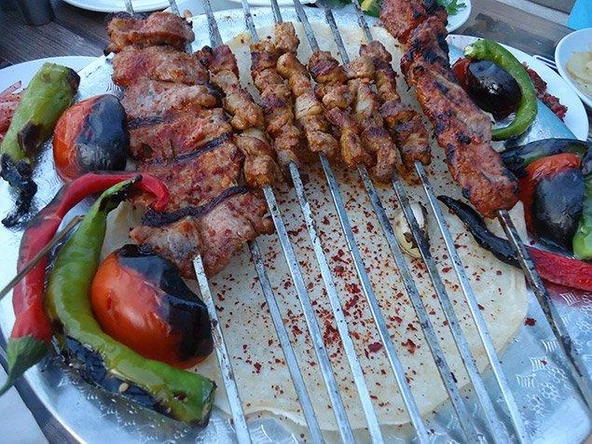 Kare Çöp Şiş Ciğer Şiş Tavuk Şiş Kuşbaşı Et Şişi 10 Adet 70 cm Kalınlık 3mm