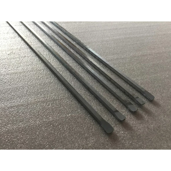 Kare Çöp Şiş Ciğer Şiş Tavuk Şiş Kuşbaşı Et Şişi 10 Adet 70 cm Kalınlık 3mm - 4