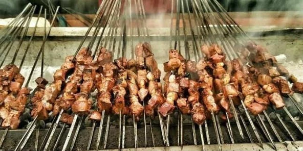 Kare Çöp Şiş Ciğer Şiş Tavuk Şiş Kuşbaşı Et Şişi 10 Adet 70 cm Kalınlık 3mm - 6