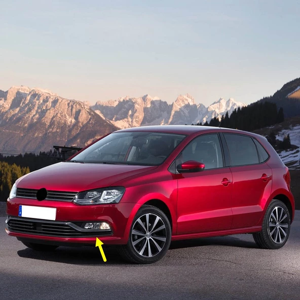 VW Polo 2015-2017 Ön Tampon Sol Sis Çerçevesi Kromlu 6C0854661C