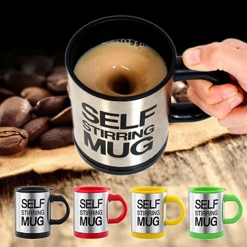 Kendi Kendini Karıştıran Kupa Mikser Kupa Termos Bardak Self Stirring Mug - 6