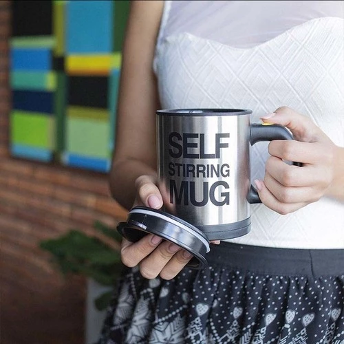 Kendi Kendini Karıştıran Kupa Mikser Kupa Termos Bardak Self Stirring Mug - 7