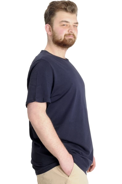 Mode XL Büyük Beden Erkek T-shirt GAME OVER 23130 Lacivert - 4