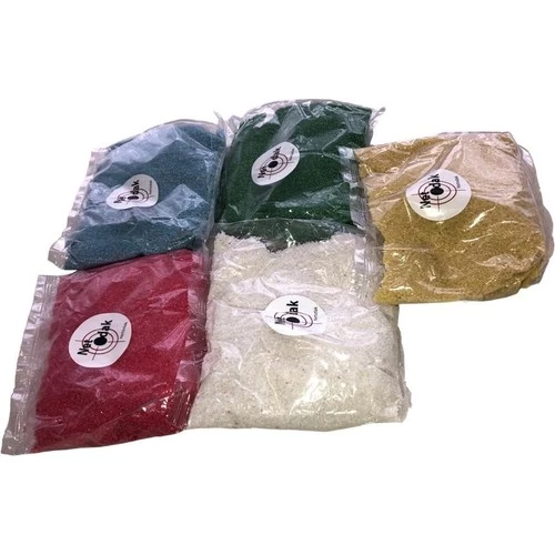 Renkli Dekoratif Kum Oyuncak Kumu  (5 Paket) Vazo Kumu Bahçe Dekor Saksı Terraryum Kum 3,5 Kg - 6