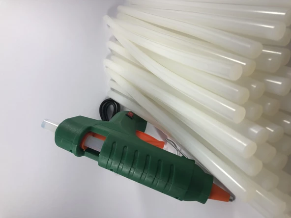 Sıcak Silikon Mum Tabancası Anahtarlı 40W ve 35 Adet Kalın Silikon Mum - 3