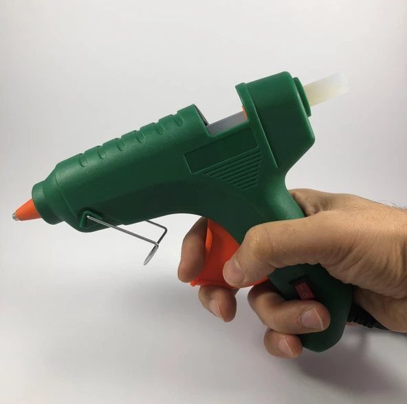 Sıcak Silikon Mum Tabancası Anahtarlı 40W ve 35 Adet Kalın Silikon Mum - 7