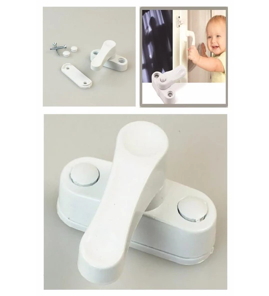 Metal Emniyet Kilidi Kapı Pencere Çocuk Kapı Kilidi (4 Adet) - 2