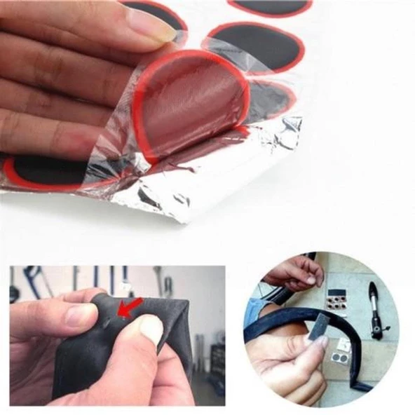 Bisiklet Yaması Tamir Seti Motosiklet Yaması İç Lastik Yaması 24 Adet - 2