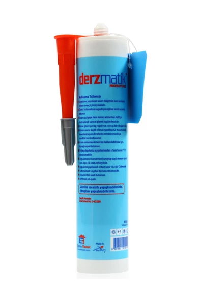 Derzmatik Profesyonel Derz Silikon Gri Kartuş 450gr - 2