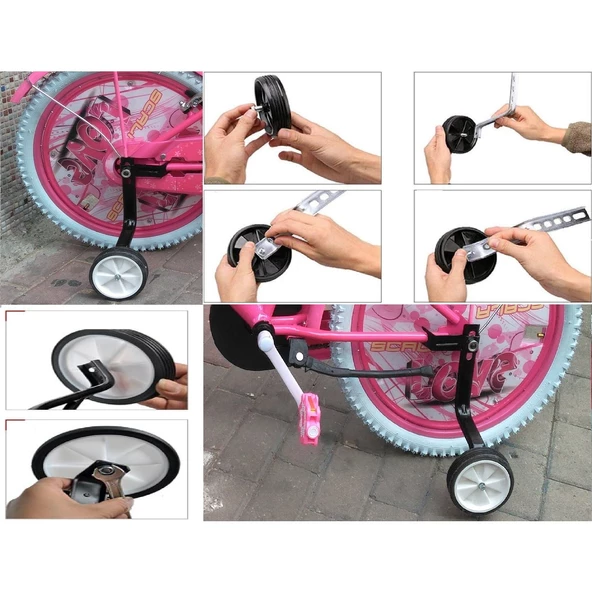 Bisiklet Yan Denge Tekeri Kalın Demirli 16 ve 20 Jant Bisiklet Yan Tekeri - 3