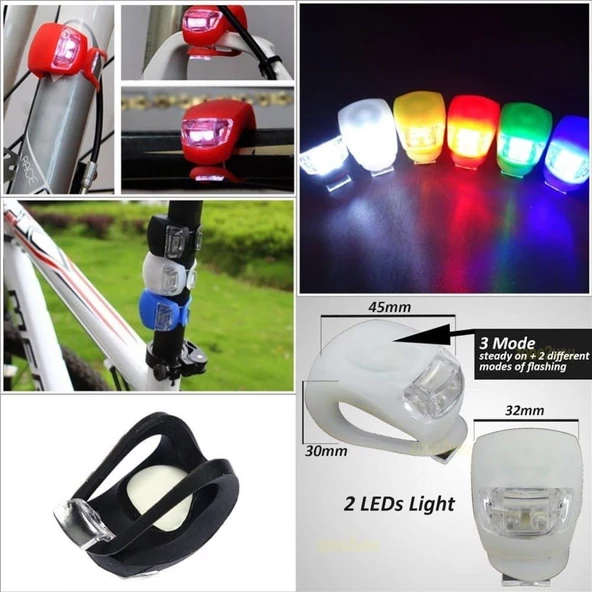Bisiklet Işığı Silikonlu 2 li - 4