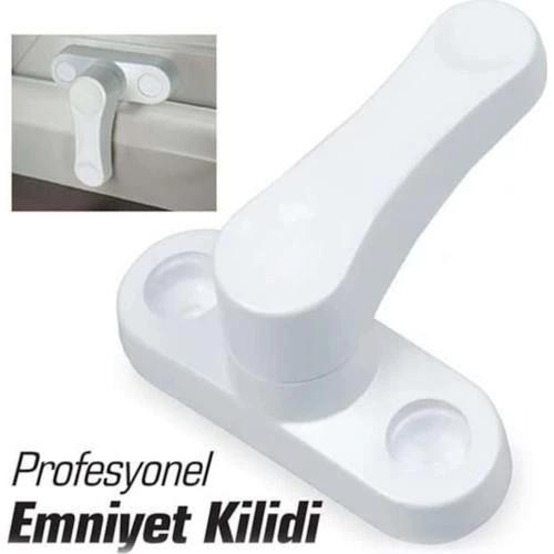 Plastik Pencere Emniyet Kilidi,Güvenlik Emniyet Kilidi (10 ADET) - 2