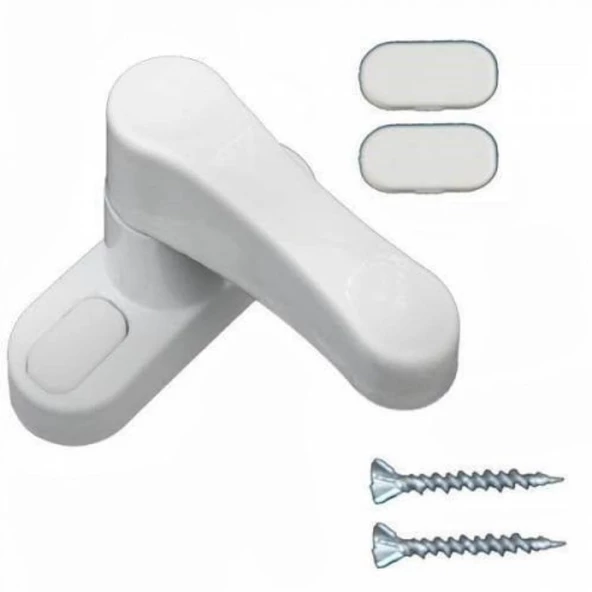 Çekmeli Plastik Kapı Pencere Emniyet Kilidi Pimapen Güvenlik Kilidi 5 Adet - 7
