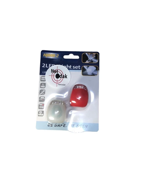 Bisiklet Işığı Gece Lambası Su Geçirmez Silikon Uyarı İkaz Yanıp Sönen - 2