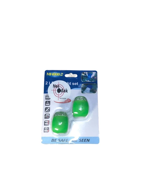 Bisiklet Işığı Gece Lambası Su Geçirmez Silikon Uyarı İkaz Yanıp Sönen - 7