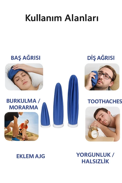 Buz Torbası Soğuk Kompres Torbası Emniyetli Kapaklı Su Geçirmez Kumaş 1 Adet - 7