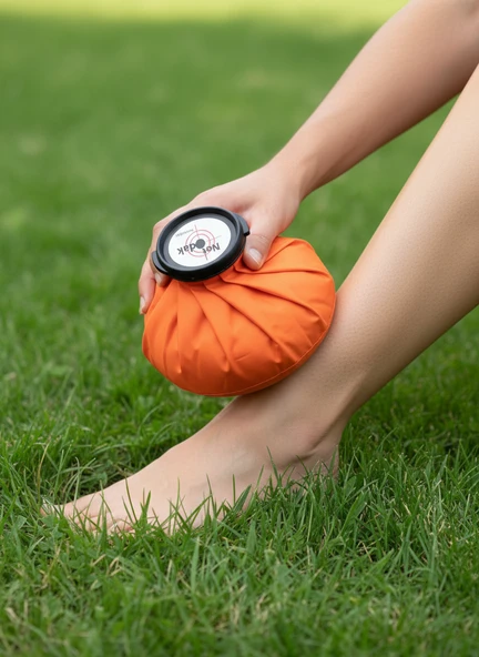 Buz Torbası Soğuk Kompres Emniyetli Kapaklı Su Geçirmez Kumaş - Resim 3