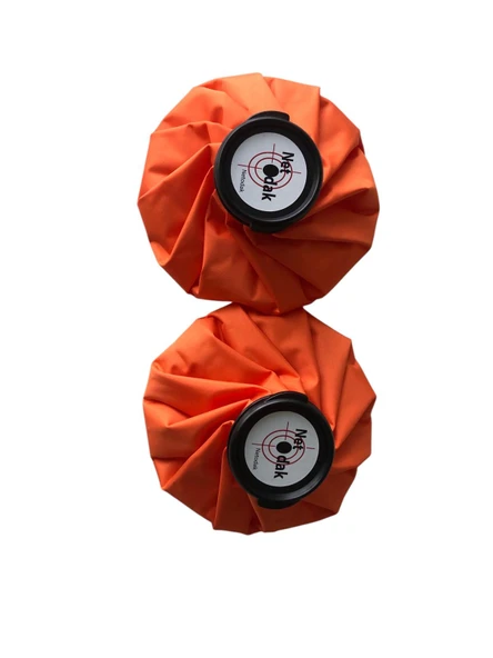 İki Adet Buz Torbası Soğuk Kompres Torbası Emniyetli Kapaklı Su Geçirmez Kumaş Büyük Boy