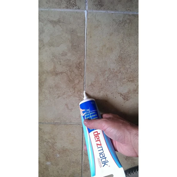 Hazır Derz Dolgusu 380 Gram Sivri Uçlu Derzmatik Beyaz(2 Adet) - 6