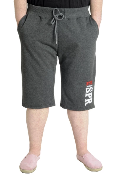 Mode XL Büyük Beden Erkek Kapri NYC 23507 Antramelanj ürün görseli