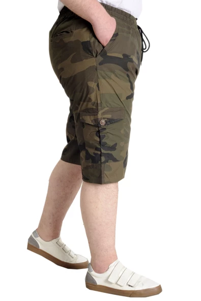 Mode XL Erkek Şort KAMUFLAJ 23412 Haki - Resim 2