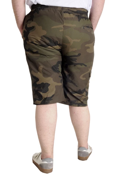 Mode XL Erkek Şort KAMUFLAJ 23412 Haki - Resim 4