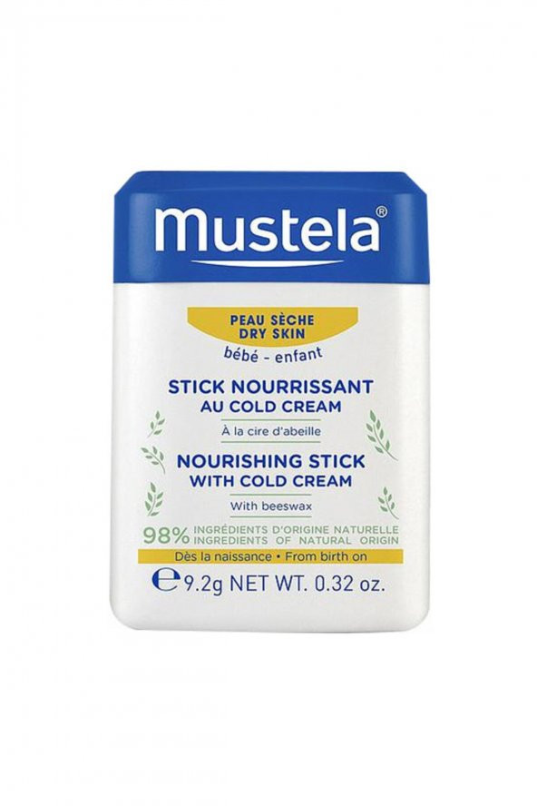MUSTELA Cold Cream Içeren Besleyici Stick 9,2 Gr 3504105036157