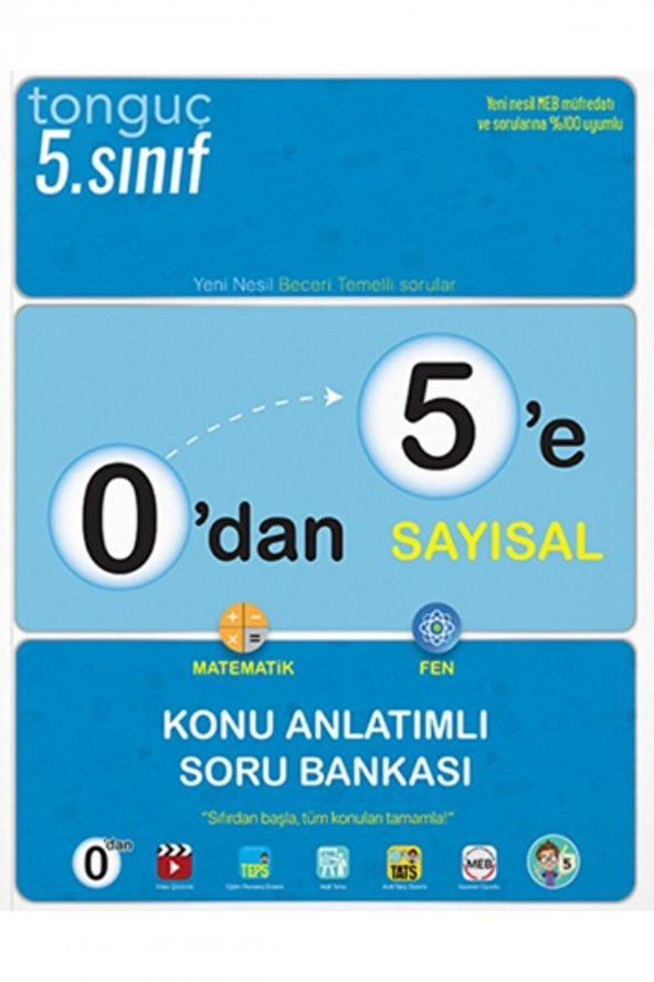 Tonguç Akademi Tonguç 0Dan 5E Sayısal Konu Anlatımlı Soru Bankası