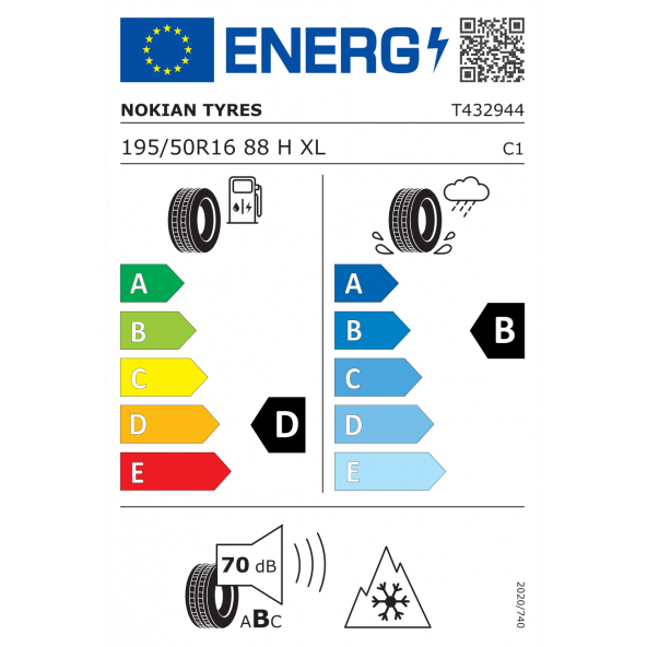 Nokian Tyres 195/50 R16 88H XL Snowproof 1 Kış Lastiği 2023 Üretim - 3