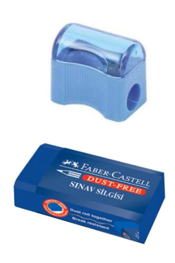 Sınav Kalemi 2.5 B 3 Adet Faber Sınav Silgisi 1 Adet Kalemtraş 1 Adet Yumuşak Uçlu Kurşun Kalem Kolay Silinebilen - 3