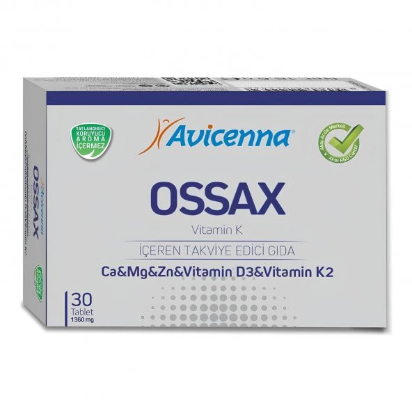 Avicenna Ossax Vitamin K 30 Tablet 8690088023408
